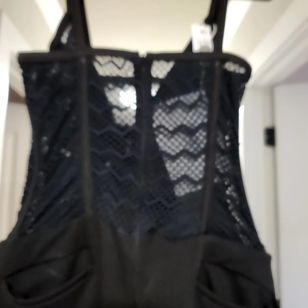 Patbo Corset Crepe Black Jumpsuit - Picture 9 of 15